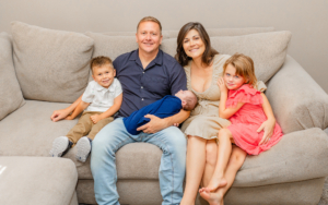 Portrait of Chandler and John's family